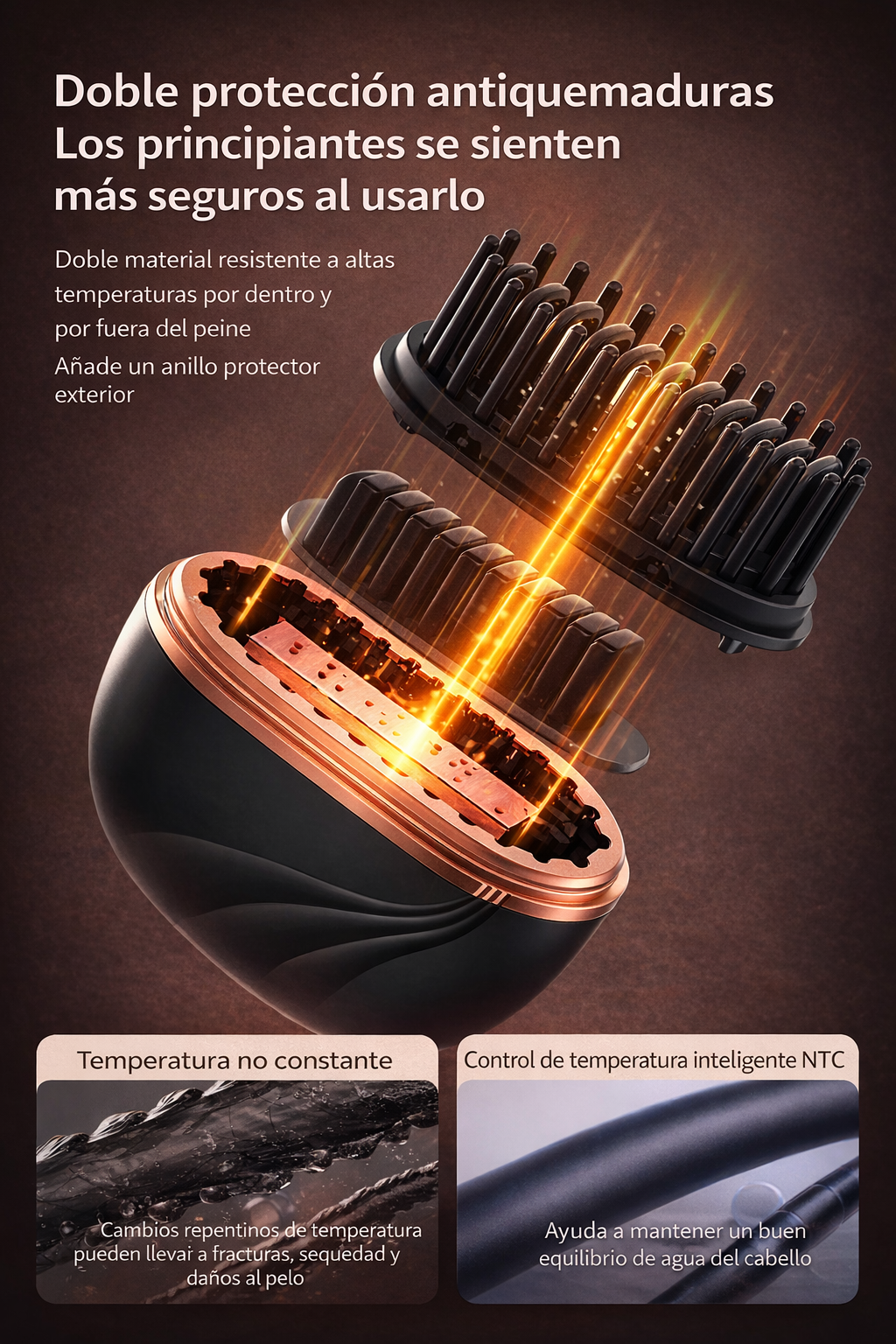 Alisador portátil recargable