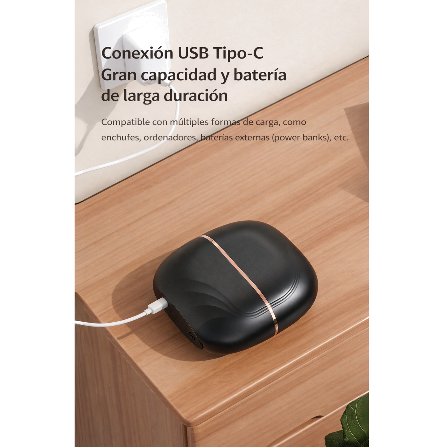 Alisador portátil recargable